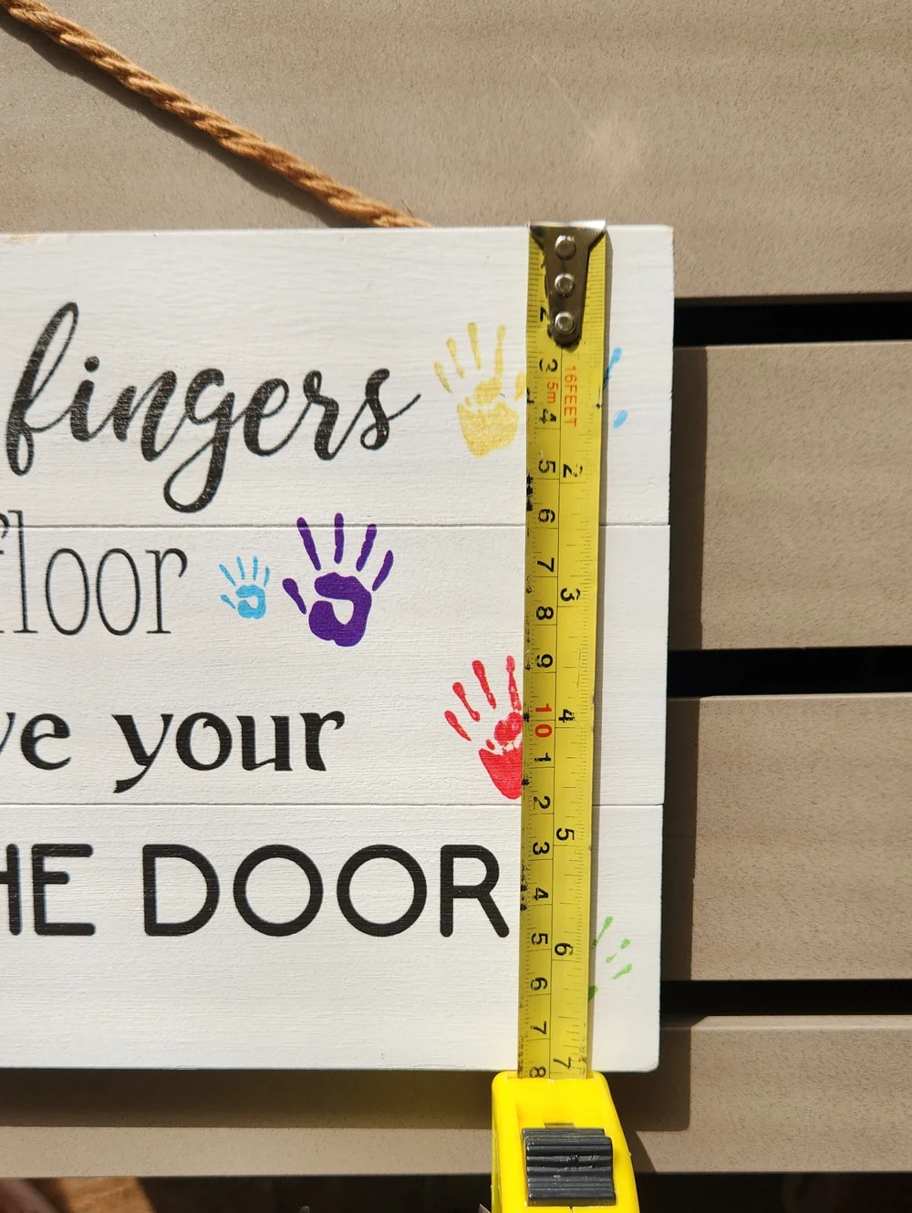 Shoes Off Sign For Front Door Since Little Fingers Touch Our Floor Signs